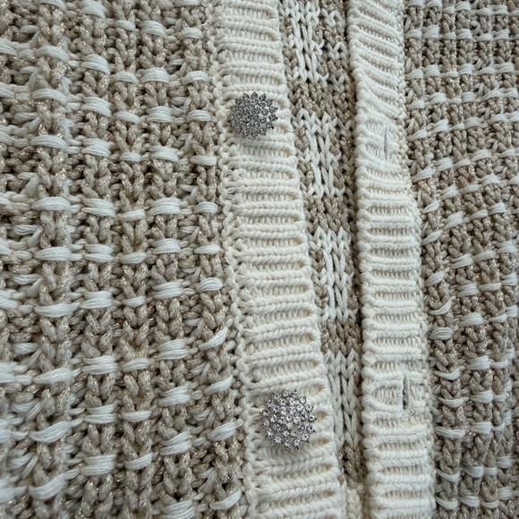 Express Cream Textured Cardigan - Picture 5 of 10